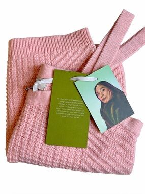 Sandy Liang Pink Knit Sweater Tank with Tags size XS